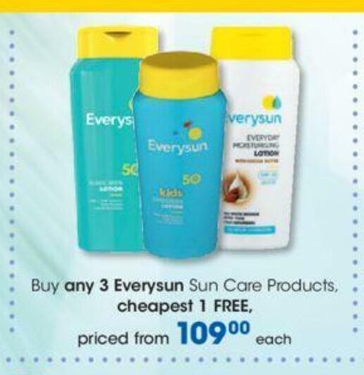 Everysun Sun Care Products offer at Clicks