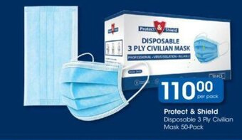Protect & Shield Disposable 3 Ply Civilian Mask 50-Pack