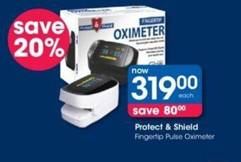 Clicks Protect & Shield Fingertip Pulse Oximeter offer