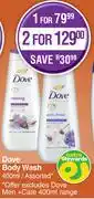 Dis-Chem Dove Body Wash Assorted-For 1 x 400ml offer
