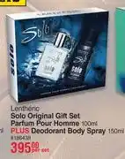 Dis-Chem Lentheric Solo Original Gift Set (Parfum Pour Homme 100ml Plus Deodorant Body Spray 150ml)-Per Set offer