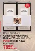 Dis-Chem David Beckham Collection Value Pack (Refined Woods EDP 100ml Plus Infinite Aqua EDP 100ml)-Per Set offer