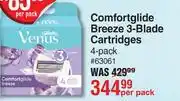 Dis-Chem Gillette Venus Comfortglide Breeze 3-Blade Cartridges (4 Pack)-Per Pack offer