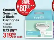 Dis-Chem Gillette Venus Smooth Sensitive 3-Blade Cartridges (4-Pack)-Per Pack offer