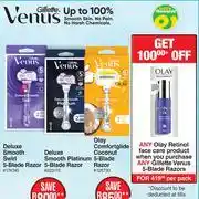 Dis-Chem Gillette Venus Deluxe Smooth Swirl 5-Blade Razor Or Deluxe Smooth Platinum 5-Blade Razor-Each offer