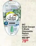 Dis-Chem BIC Soleil Escape 5-Blade Disposable Razors offer
