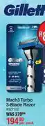 Dis-Chem Gillette Mach3 Turbo 3-Blade Razor-Per Pack offer