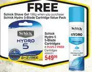 Dis-Chem Schick Hydro5 5-Blade Cartridges (8 Plus 2 Free Cartridges) offer