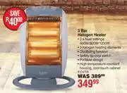 Dis-Chem Elektra 3 Bar Halogen Heater offer