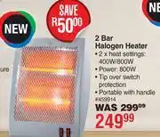 Dis-Chem Dquip 2 Bar Halogen Heater offer