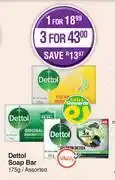 Dis-Chem Dettol Soap Bar Assorted-For 1 x 175g offer