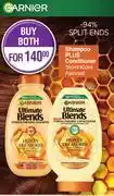 Dis-Chem Garnier Ultimate Blends Shampoo Plus Conditioner 360ml/400ml Assorted-For Both offer