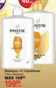 Dis-Chem Pantene Shampoo Or Conditioner Assorted-1Ltr Each offer