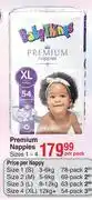 Dis-Chem Baby Things Premium Nappies Sizes 1-4-Per Pack offer