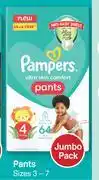 Dis-Chem Pampers Ultra Skin Comfort Pants Sizes 3-7 Jumbo Pack-For 1 offer