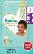 Dis-Chem Pampers Premium Care Nappies Sizes 1-6 Value Pack-For 1 offer