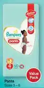 Dis-Chem Pampers Premium Care Pants Sizes 3-6 Value Pack-For 1 offer