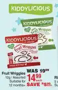 Dis-Chem Kiddylicious Fruit Wriggles Assorted-12g Each offer