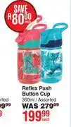 Dis-Chem Nuby Reflex Push Button Cup Assorted-360ml Each offer