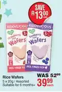 Dis-Chem Kiddylicious Rice Wafers Assorted-5 x 20g offer