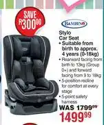 Dis-Chem Bambino Stylo Car Seat offer