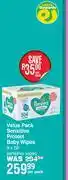 Dis-Chem Pampers Value Pack Sensitive Protect Baby Wipes 9 x 56 Sensitive Wipes-Per Pack offer
