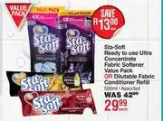 Dis-Chem Sta Soft Ready To Use Ultra Concentrate Fabric Softener Value Pack-500ml Each offer