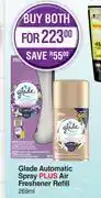 Dis-Chem Glade Automatic Spray Plus Air Freshener Refill-269ml Both For offer