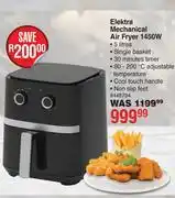 Dis-Chem Elektra Mechanical Air Fryer 1450W offer