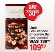 Dis-Chem Lindt Les Grandes Chocolate Bar Assorted-150g offer