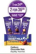 Dis-Chem Cadbury Chocolate Slab Assorted-80g/88g offer