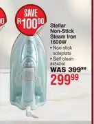 Dis-Chem Stellar Non Stick Steam Iron 1600W offer