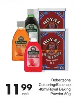 Save Robertsons Colouring/ Essence/ Royal Baking Powder offer