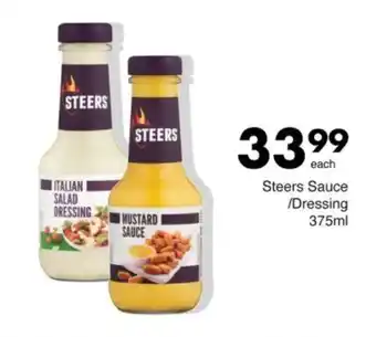 Save Steers Sauce/ Dressing offer
