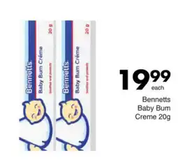 Save Bennetts Baby Bum Creme offer
