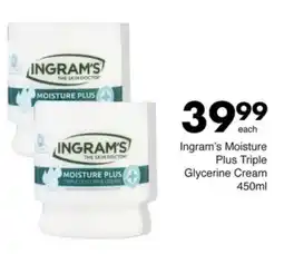 Save Ingram's Moisture Plus Triple Glycerine Cream offer