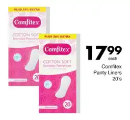 Save Comfitex Panty Liners offer