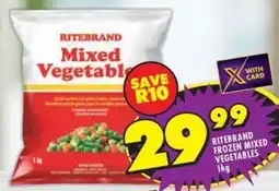 Shoprite Ritebrand frozen mixed vegetables offer
