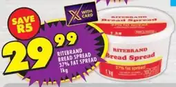 Shoprite Ritebrand bread spread 37% fat spread offer