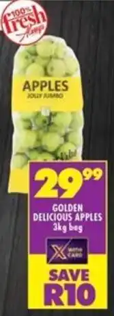 Shoprite Golden delicious apples offer