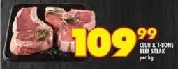 Shoprite Club & t-bone beef steak offer