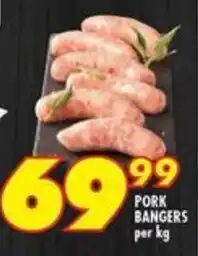 Shoprite Pork Bangers offer