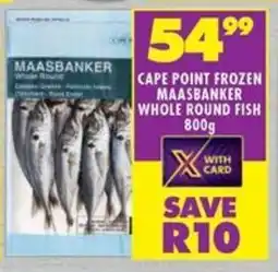 Shoprite Cape point frozen maasbanker whole round fish offer