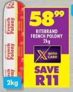 Shoprite Ritebrand french polony offer