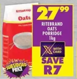 Shoprite Ritebrand oats porridge offer
