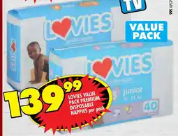 Shoprite Lovies value pack premium disposable nappies offer