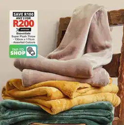 Checkers Essentials Super Plush Throw offer