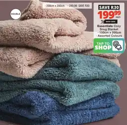 Checkers Essentials Cozy Snug Blanket offer