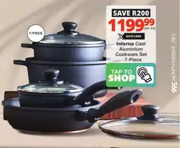 Checkers Inferna Cast Aluminium Cookware Set offer