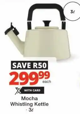 Checkers Mocha Whistling Kettle offer